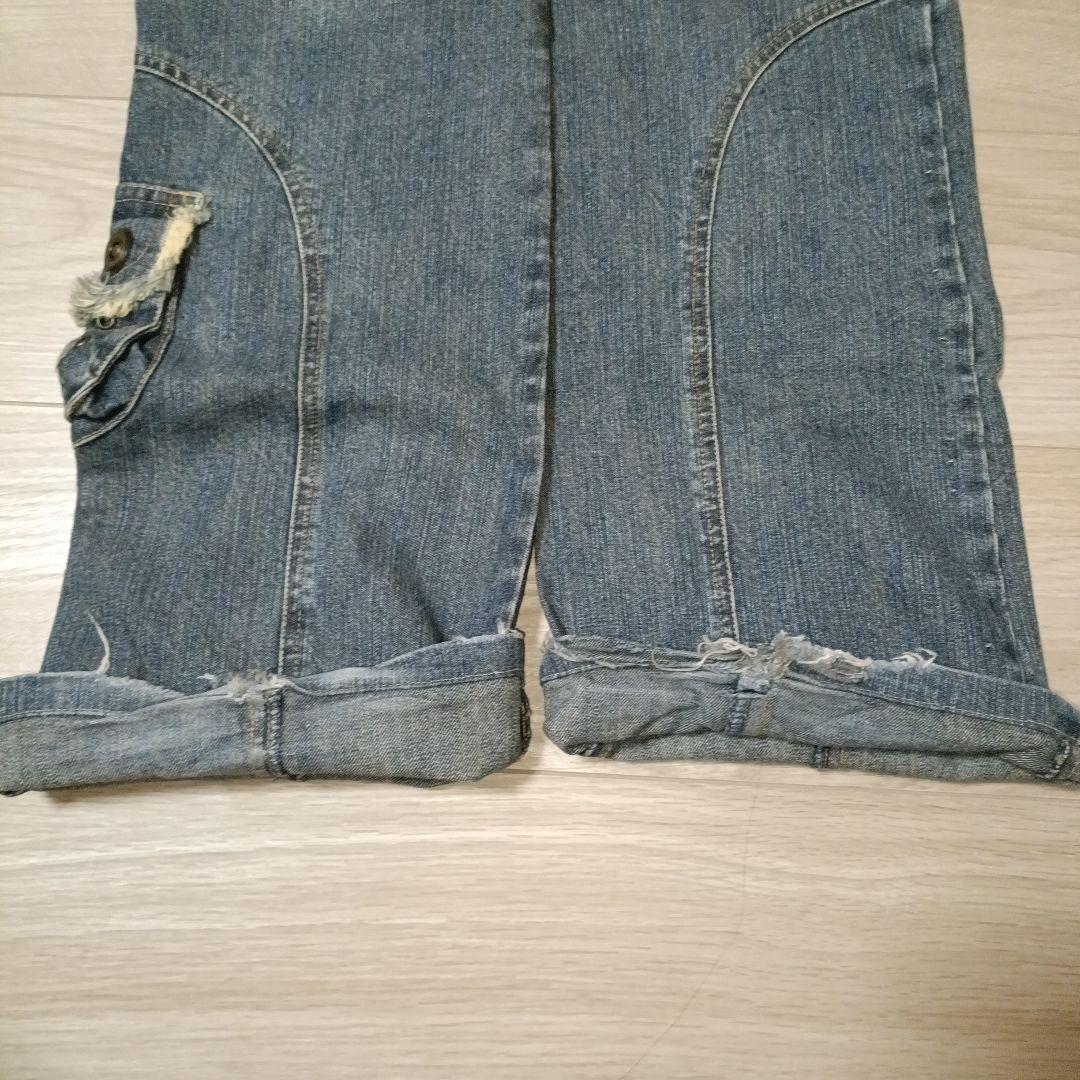 【in the attic】 デザイン カーゴ デニム ダメージ Y2K