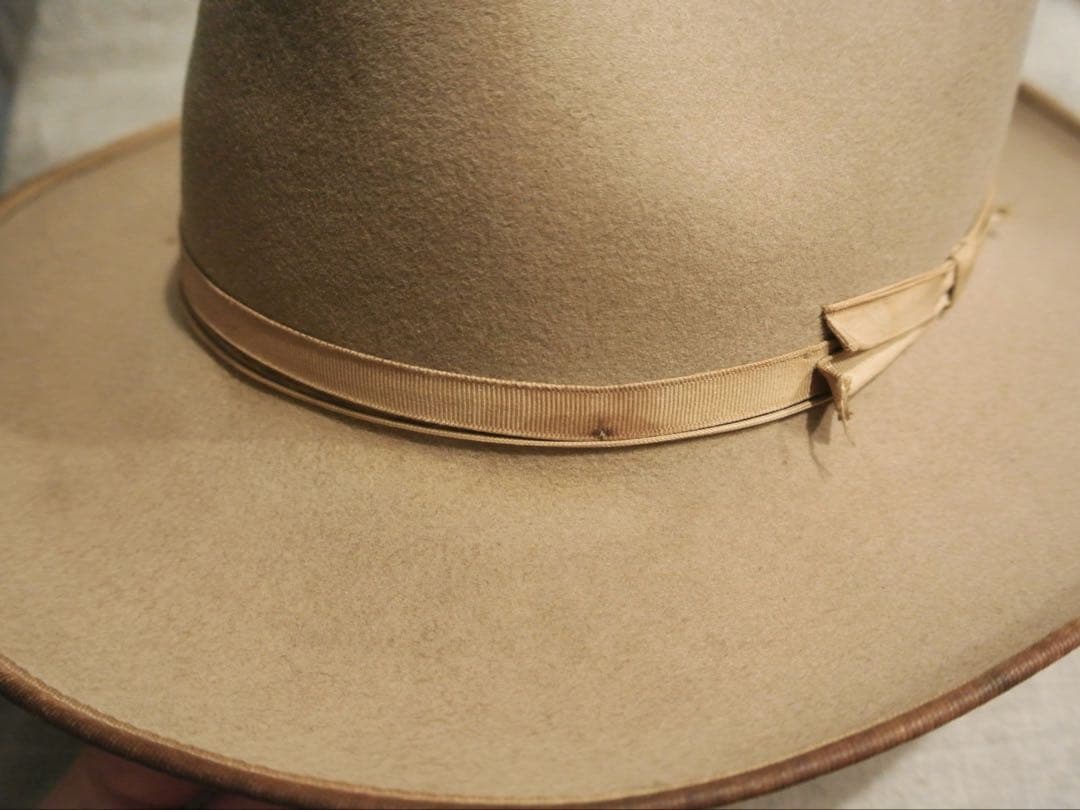 帽子 50s Vintage Stetson 3X BEAVER 1/4 58cm