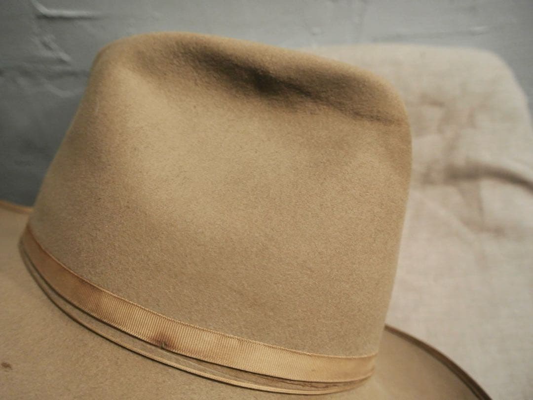 帽子 50s Vintage Stetson 3X BEAVER 1/4 58cm