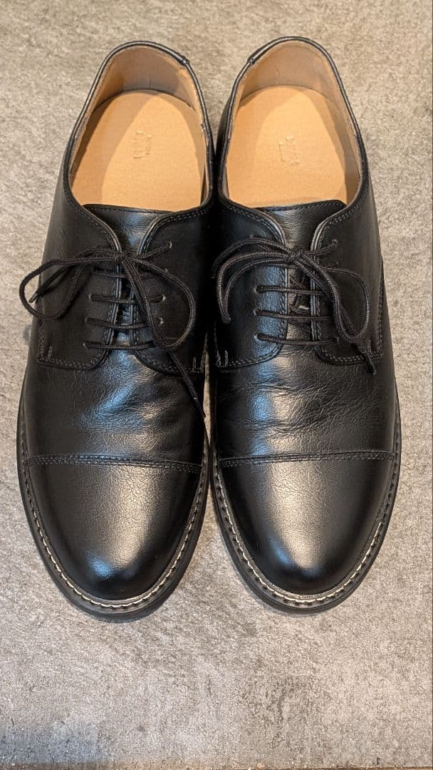 靴 WYM GENUINE LEATHER PLAIN DERBY SHOES L