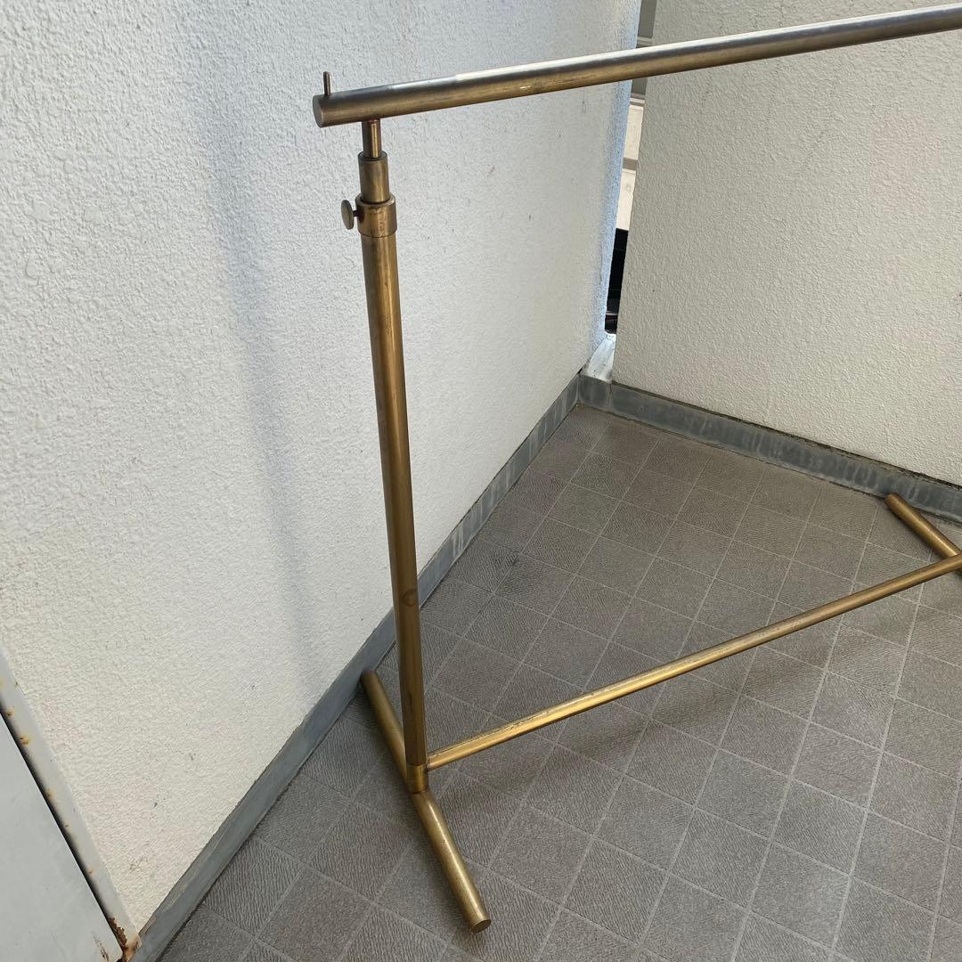 ハンガーラック ゴールド アイアン アンティーク　店舗什器