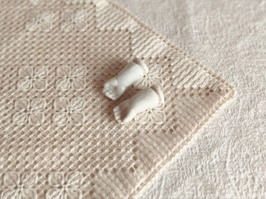 【チョコメルさま】vintage parts ୨୧ * 陶器の小さな 手 ハンド