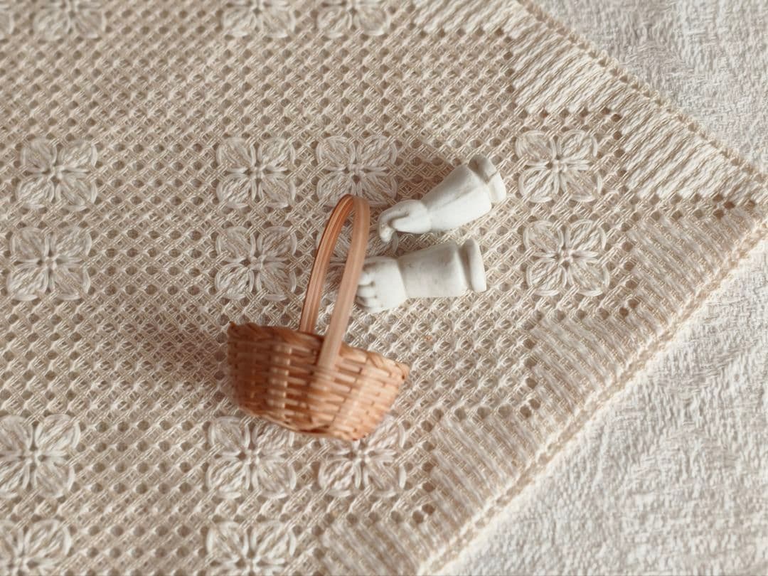 【チョコメルさま】vintage parts ୨୧ * 陶器の小さな 手 ハンド