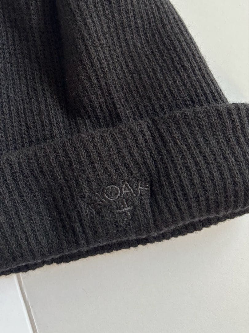 NOAH ニット帽 ブラック　カシミヤ混