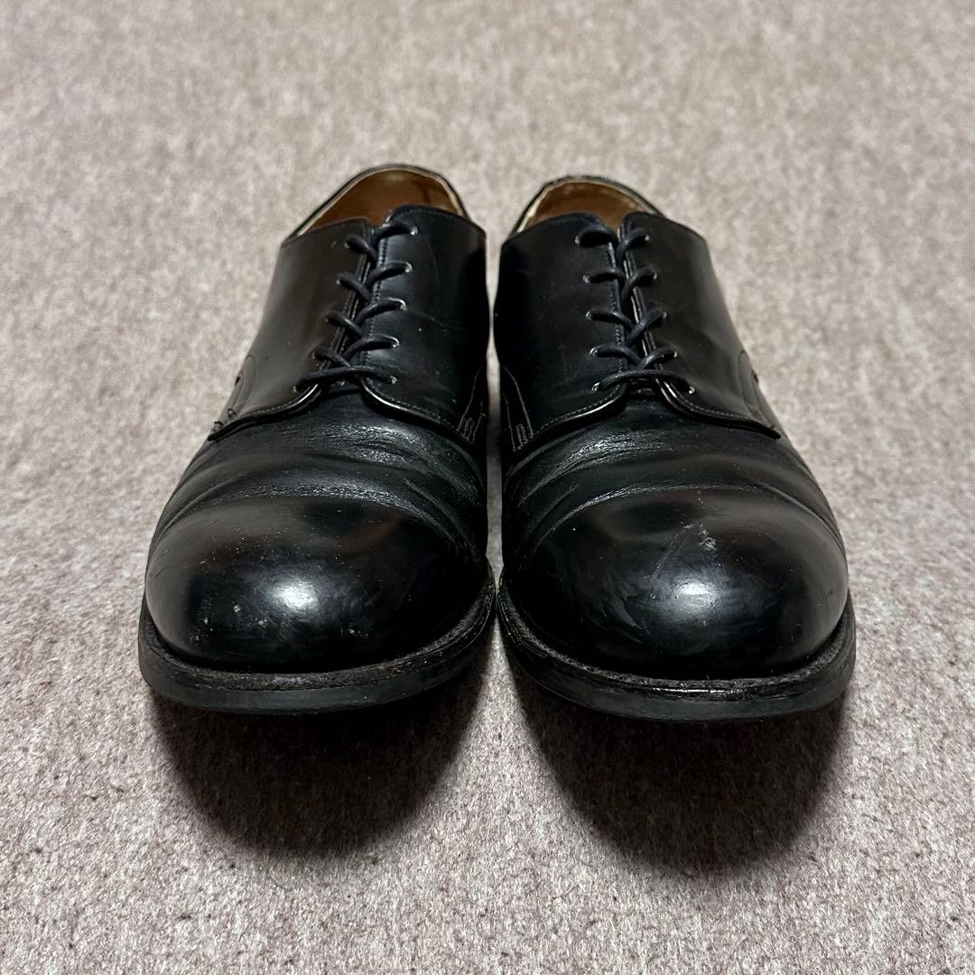 USNAVY サービスシューズ プレーントゥ 米軍 実物 80s 10 1/2