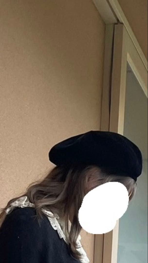 SAINT LAURENT PARIS サンローランパリ ベロア　ベレー帽