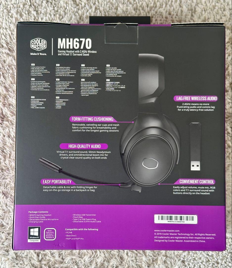 新品 Cooler Master MH670 ワイヤレスヘッドセット