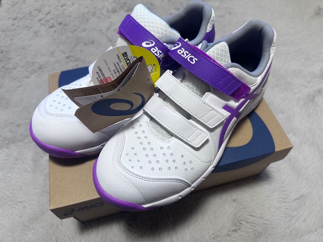 【新品】asics WINJOB CP112 LC ホワイト×パープル 25.0