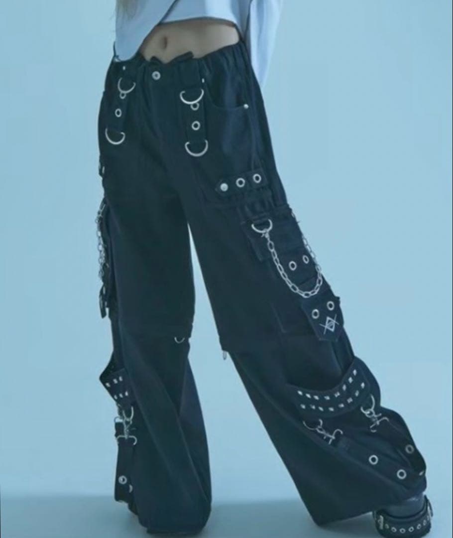 REFLEM レフレム 2WAYワイドデニムカーゴパンツ