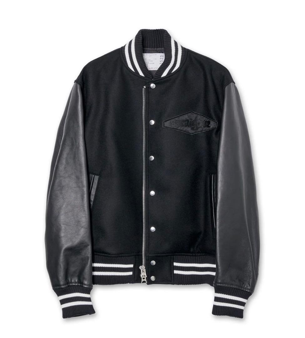 ジャケット・アウター sacai Gonz Wool Melton Leather Jacket 2