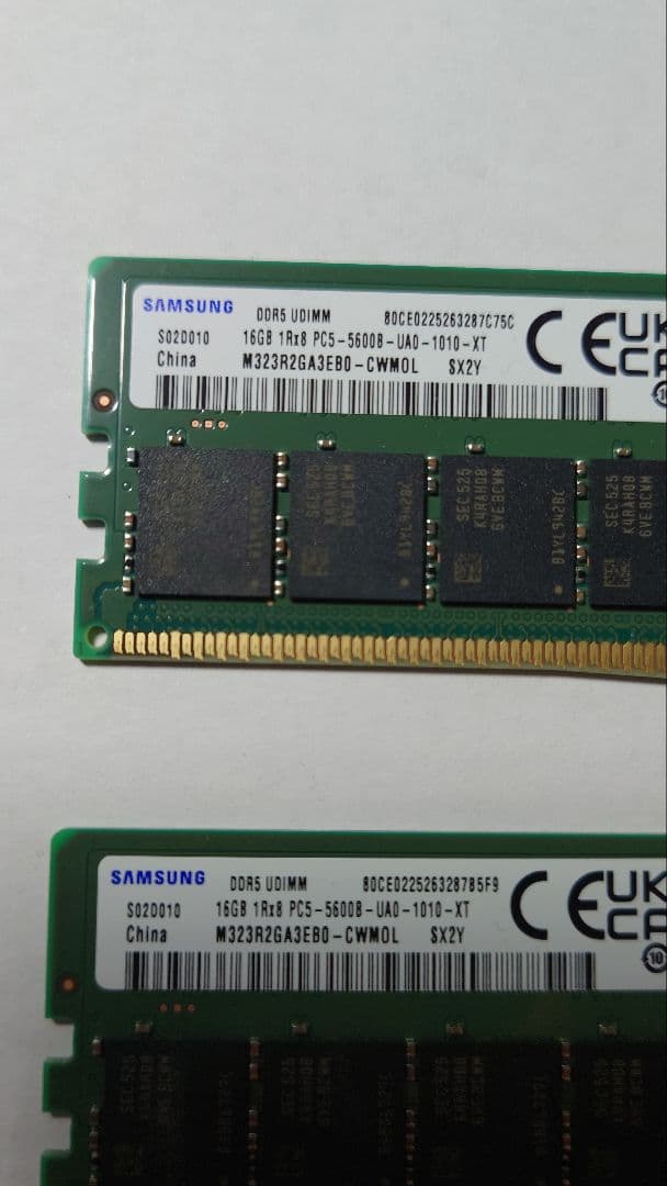コ*デ様 Samsungデスクトップ用 32GB(16GB✕2)メモリ DDR5