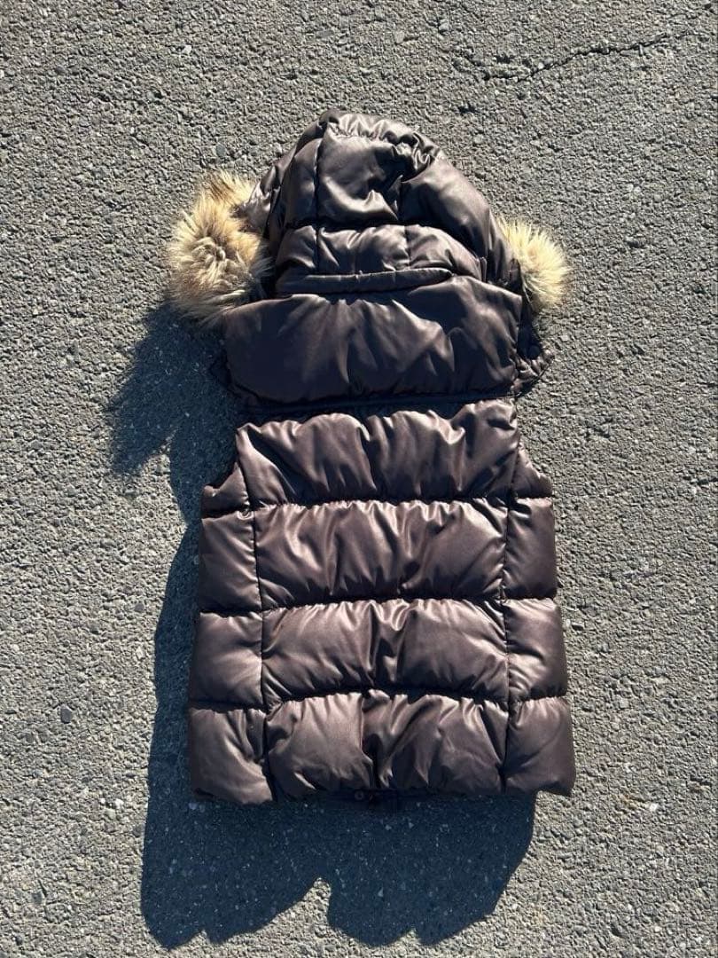 00s old GAP Y2K ファーダウンベスト 平成 グランジ ギャル男