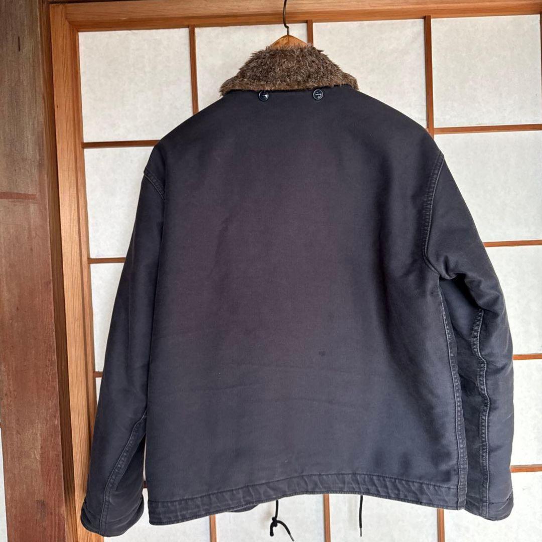 HOUSTON デッキジャケット 裏ボア Lサイズ 常田大希着用 ネイビー