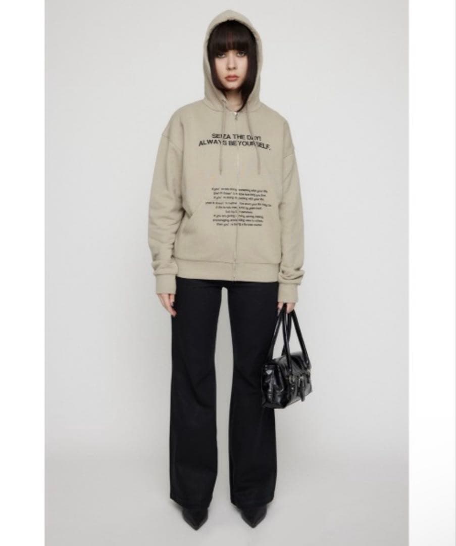 ^*！様 LAGUA GEM LETTERING BIG フーディ パーカー