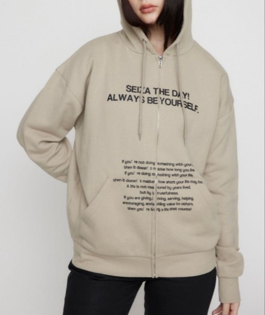 ^*！様 LAGUA GEM LETTERING BIG フーディ パーカー