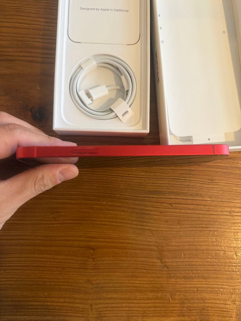 iPhone12 64GB REDレッドSIMフリーバッテリー92%箱ケーブル付