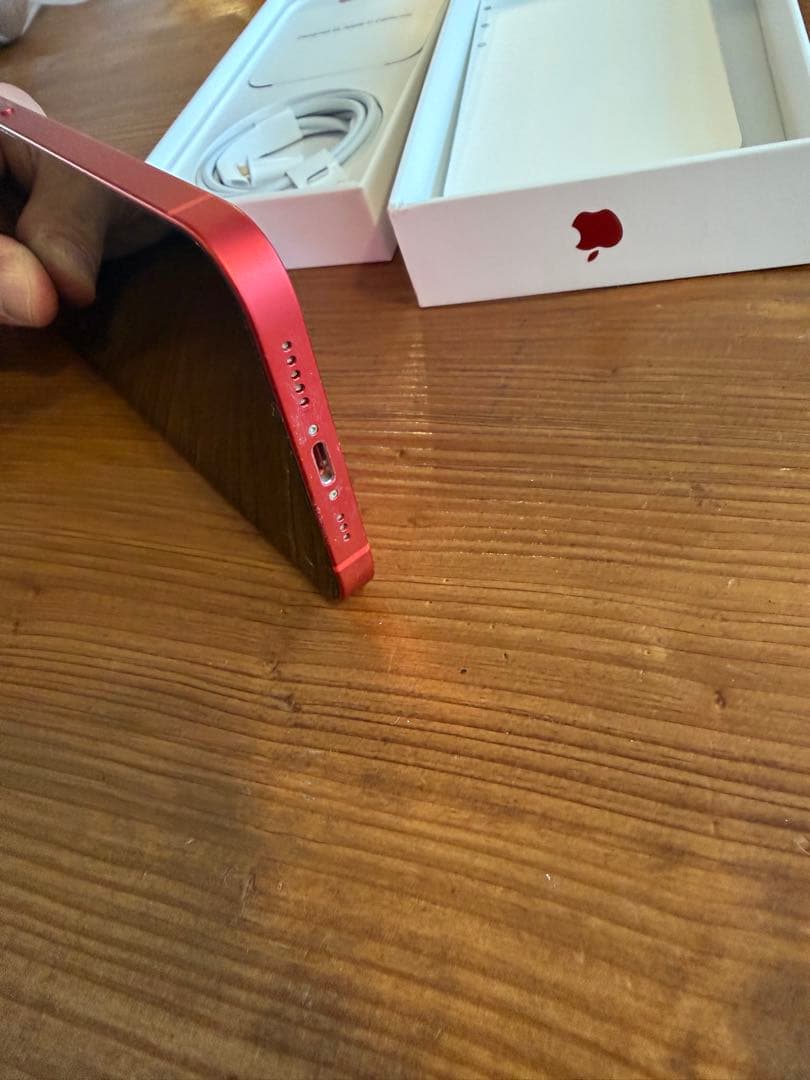 iPhone12 64GB REDレッドSIMフリーバッテリー92%箱ケーブル付