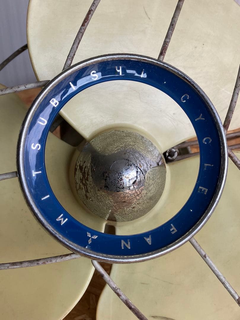 天井用 360度回転 レトロ扇風機 動作品　昭和アンティーク　列車内扇風機タイプ