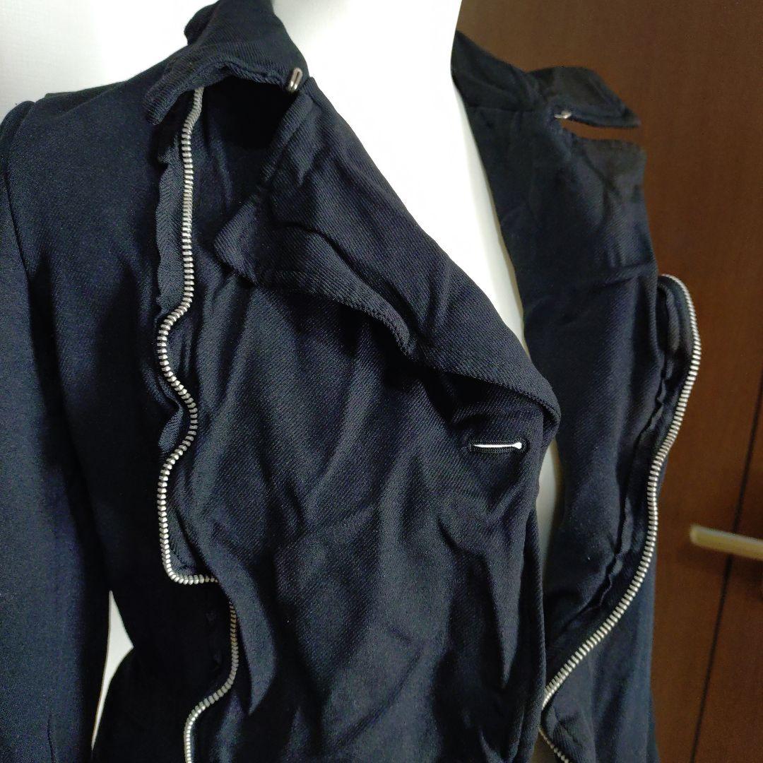 コムデギャルソン ローブデシャンブル　テーラードジャケット М ポリ縮絨加工