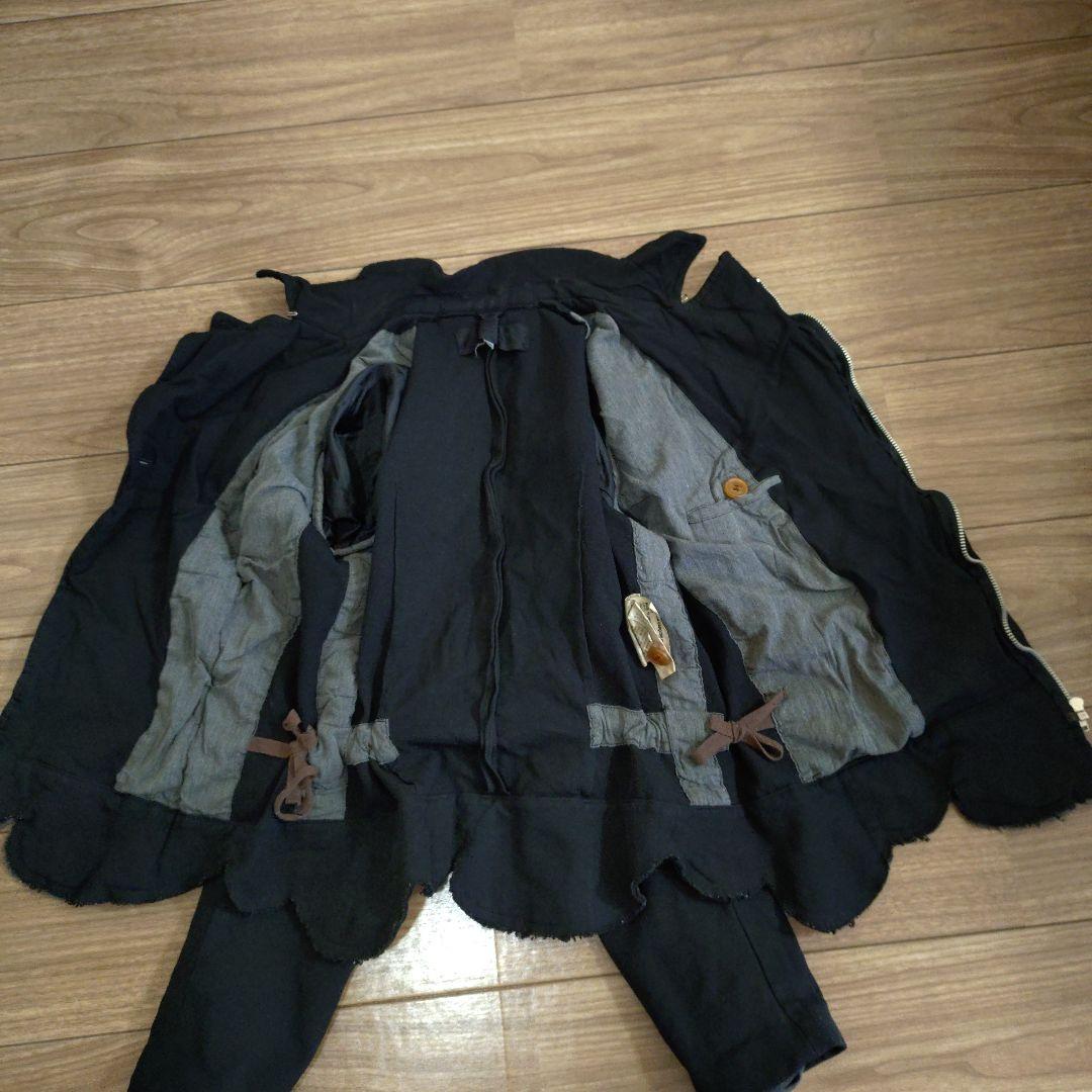 コムデギャルソン ローブデシャンブル　テーラードジャケット М ポリ縮絨加工