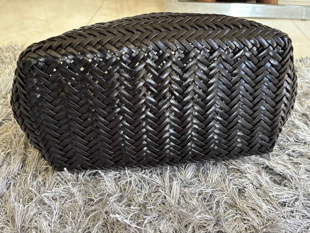 dragon レザーメッシュカゴバッグ TRIPLE JUMP SMALL