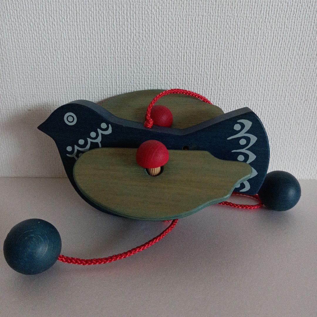 モビール 木製 鳥(青ボール)ドイツ製 ブライトシュベルツ社 希少品