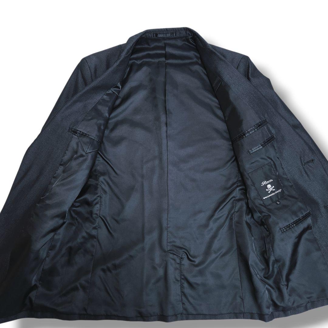 希少 Roen ロエン semanticdesign スーツ LL 黒 3ピース