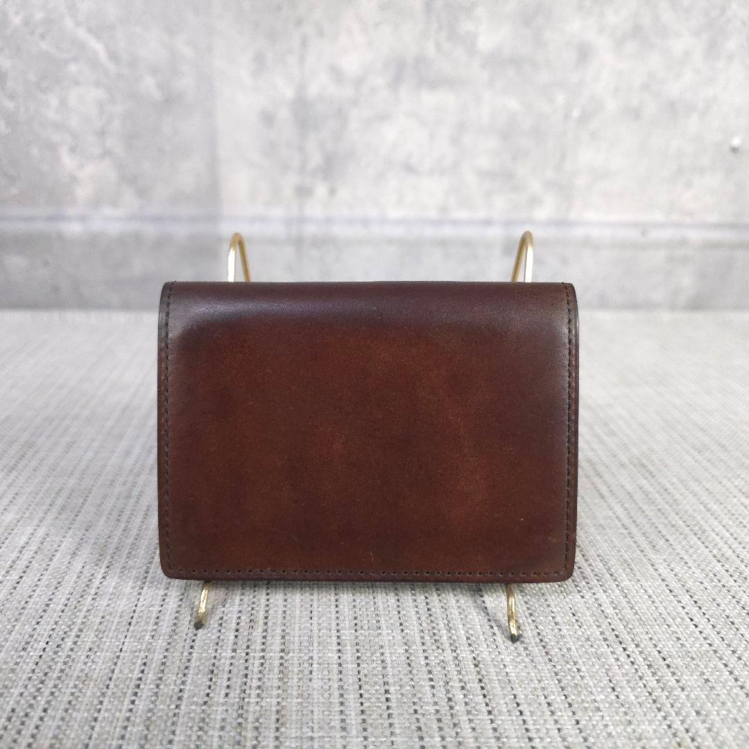 限定品　GANZO　ガンゾ　コードバン 通しマチ　名刺入れ　ブラウン