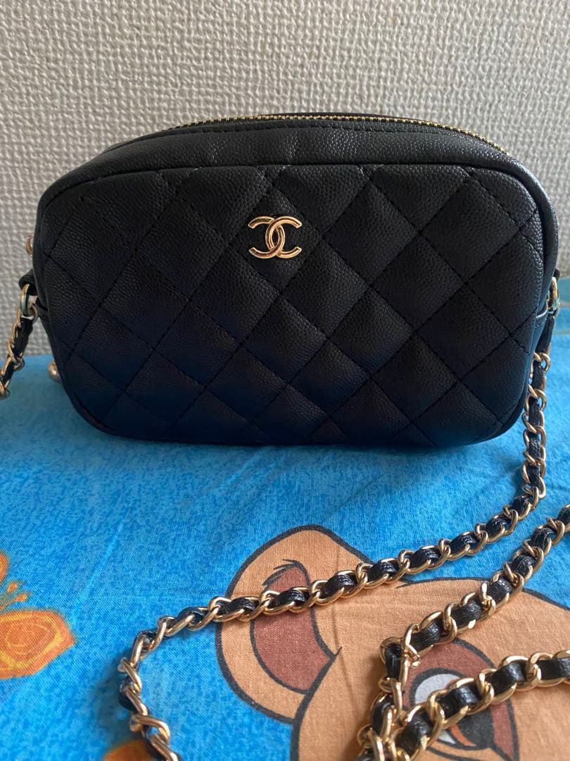 新品、未使用CHANELノベルティ、ブラックショルダーバッグ♡