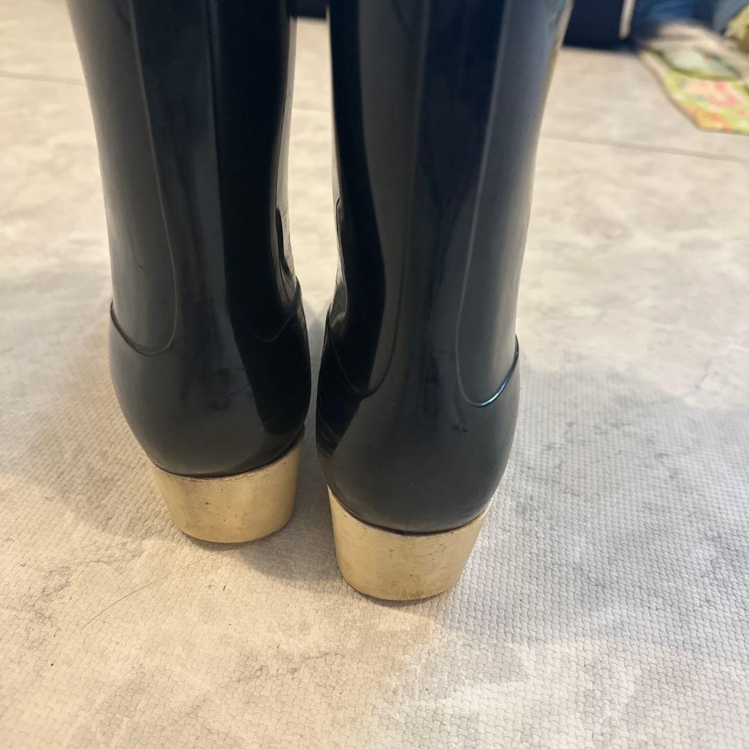 限定お値下げ♪CHANEL ブラック レインブーツ 38