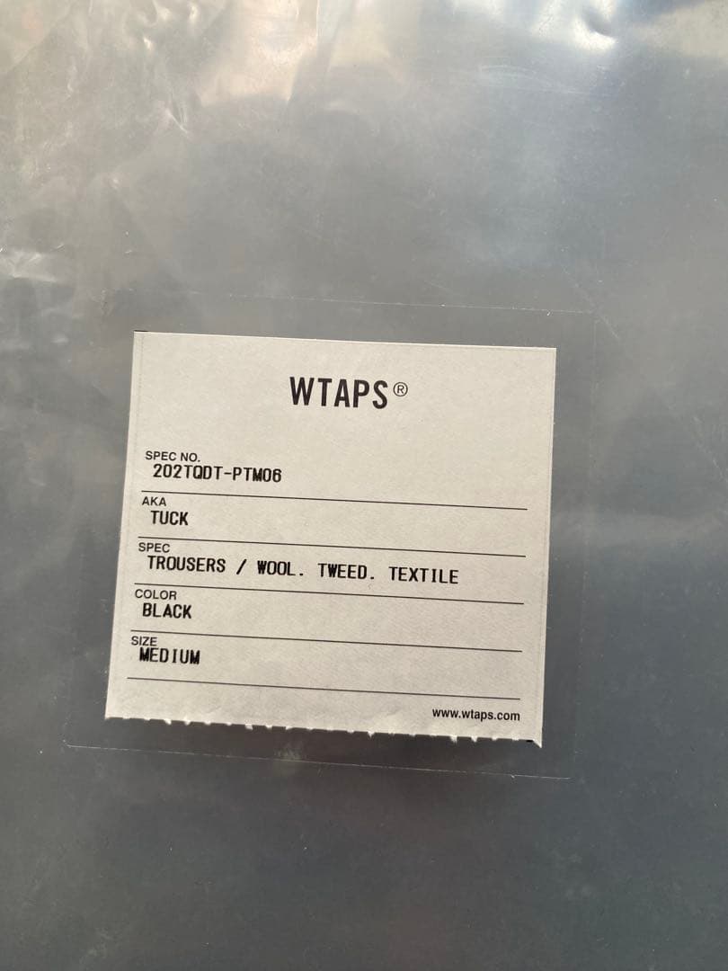 パンツ WTAPS 20AW 202TQDT-PTM06 TUCK TROUSERS