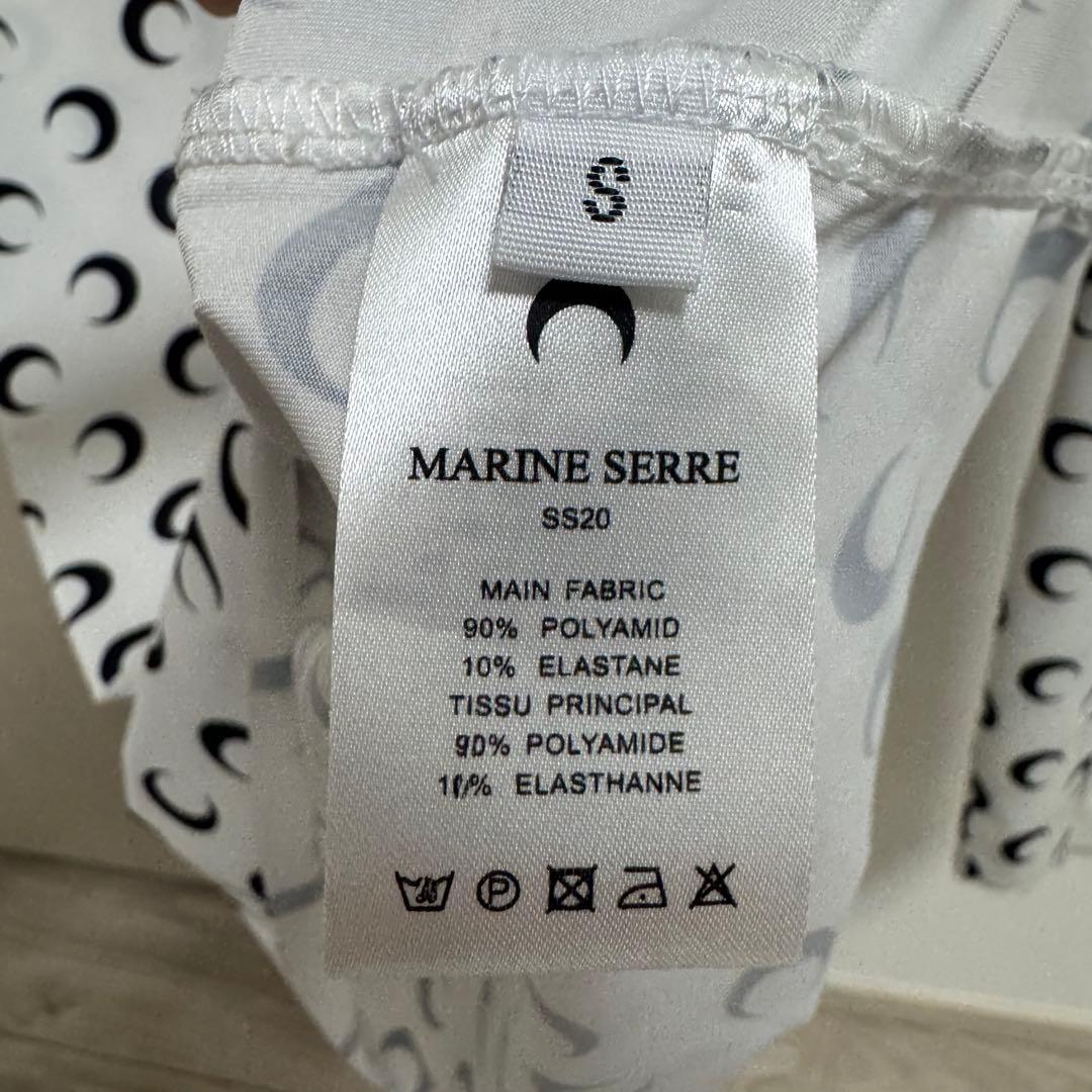 marine serre crescent moon セカンドスキン シャツ