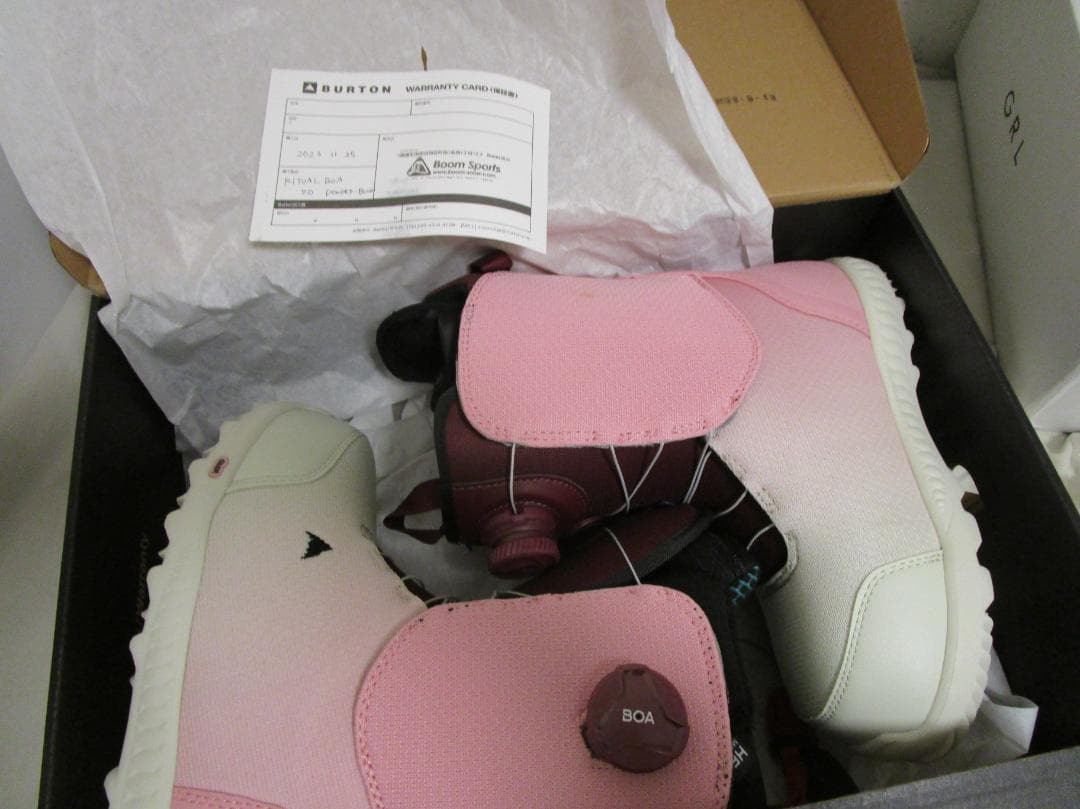 n*u様 バートン 2023-24　ウィメンズ リチュアル BOA® スノーボー
