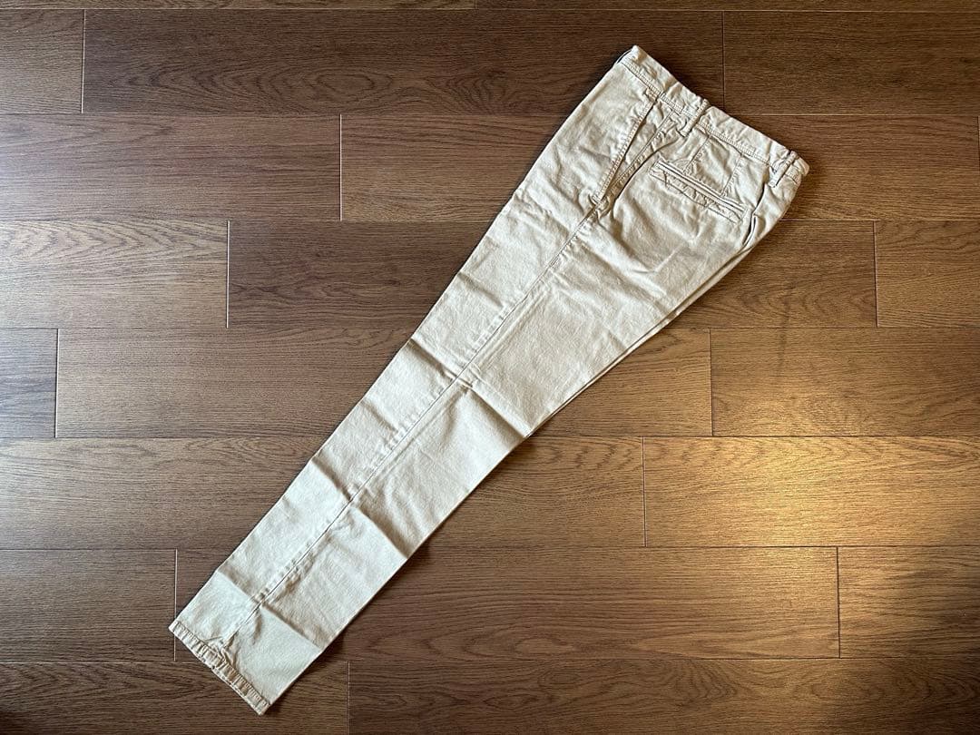 INCOTEX SLACKS チノ カーキ サイズ31 新品未使用 裾未処理