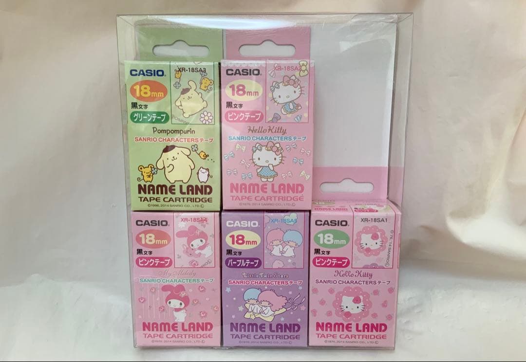 カシオ ネームランド サンリオテープセットB ポムポムプリン マイメロ 18mm