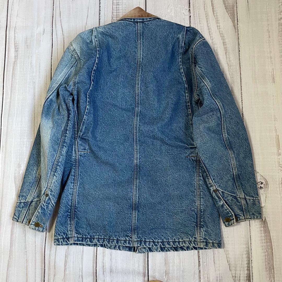 希少 USA製 カーハートデニム チョアコート カバーオール C59 DRT