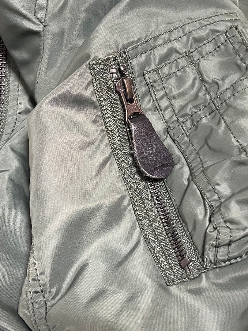 【美品・人気✨】AVIREX L-2B MA1フライトジャケットY2KグリーンL