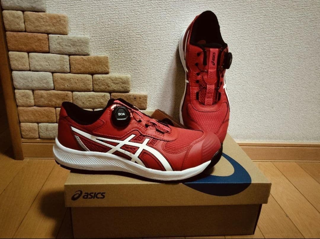 アシックス/asics/CP-219/25.5/BOA/Red安全靴