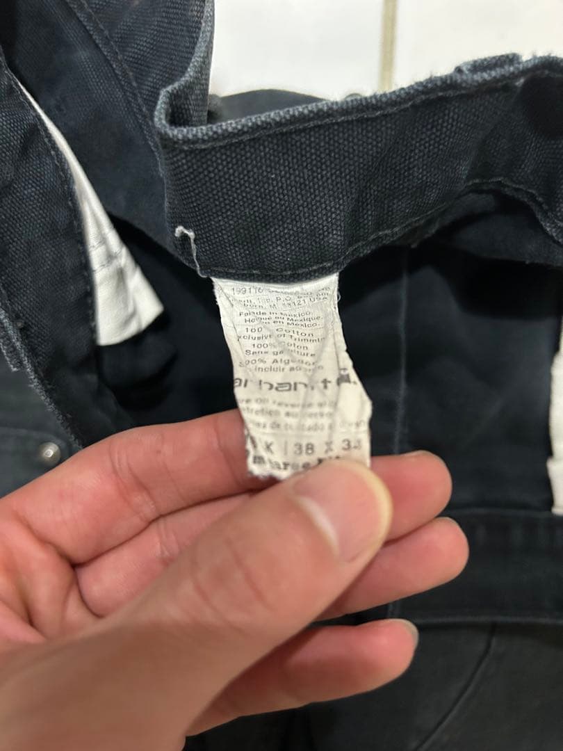 【着画有】US Carhartt ダブルニー ペインターパンツ 38x34