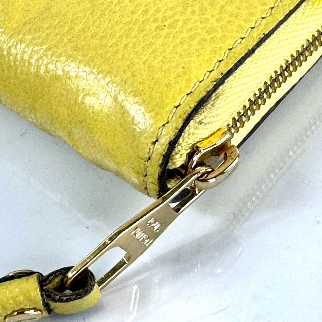 【希少】ルイヴィトン　ジッピーパース　モノグラム　アンプラント　イエロー