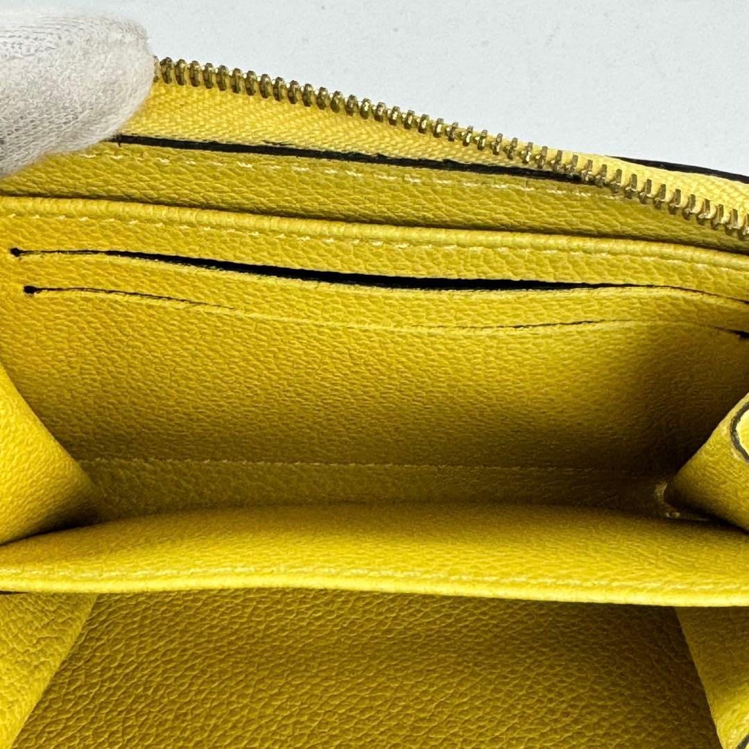 【希少】ルイヴィトン　ジッピーパース　モノグラム　アンプラント　イエロー