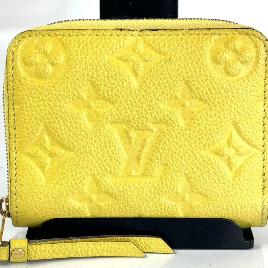 【希少】ルイヴィトン　ジッピーパース　モノグラム　アンプラント　イエロー