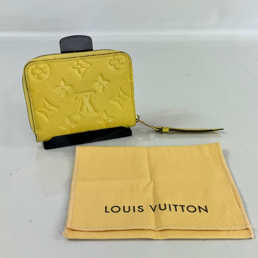 【希少】ルイヴィトン　ジッピーパース　モノグラム　アンプラント　イエロー