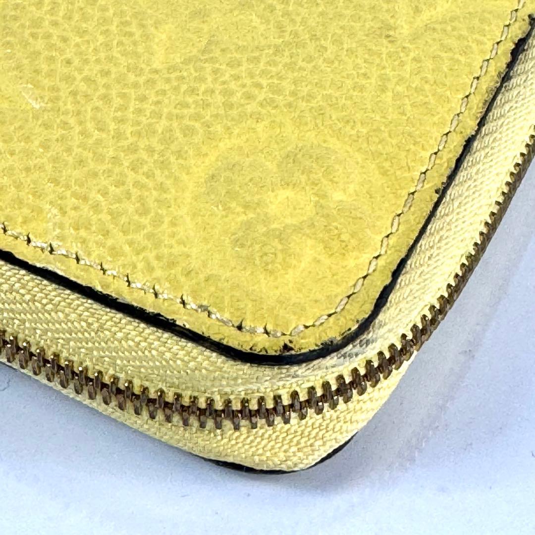【希少】ルイヴィトン　ジッピーパース　モノグラム　アンプラント　イエロー