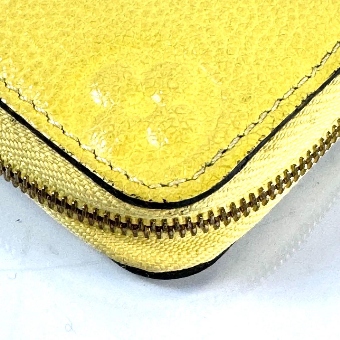 【希少】ルイヴィトン　ジッピーパース　モノグラム　アンプラント　イエロー