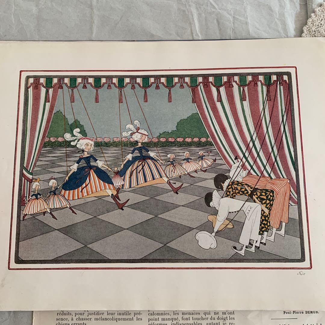 稀少1912年ルメール美しいアンティーク絵本　洋書　古書ジャンクジャーナル楽譜