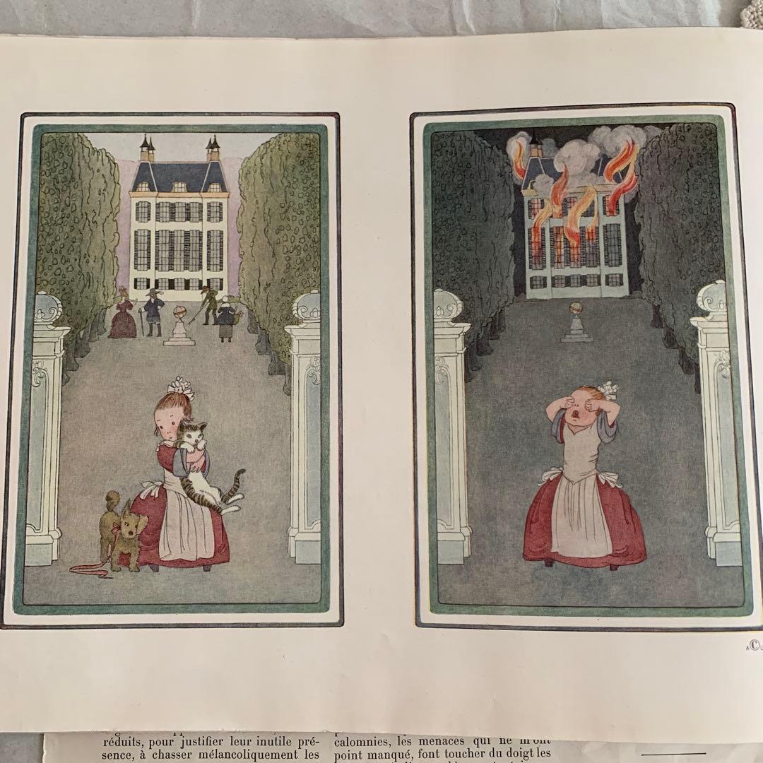 稀少1912年ルメール美しいアンティーク絵本　洋書　古書ジャンクジャーナル楽譜