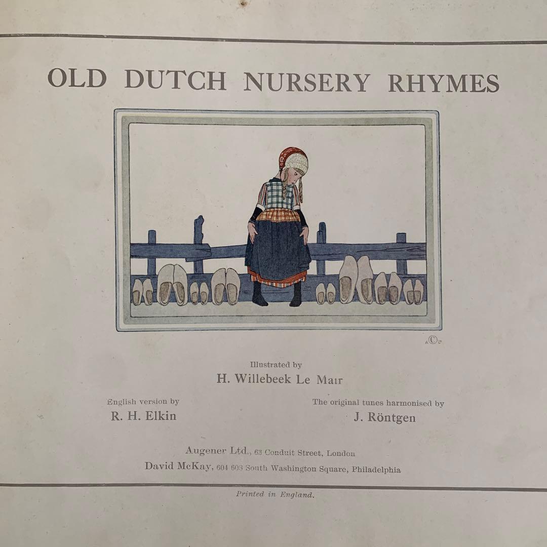 稀少1912年ルメール美しいアンティーク絵本　洋書　古書ジャンクジャーナル楽譜