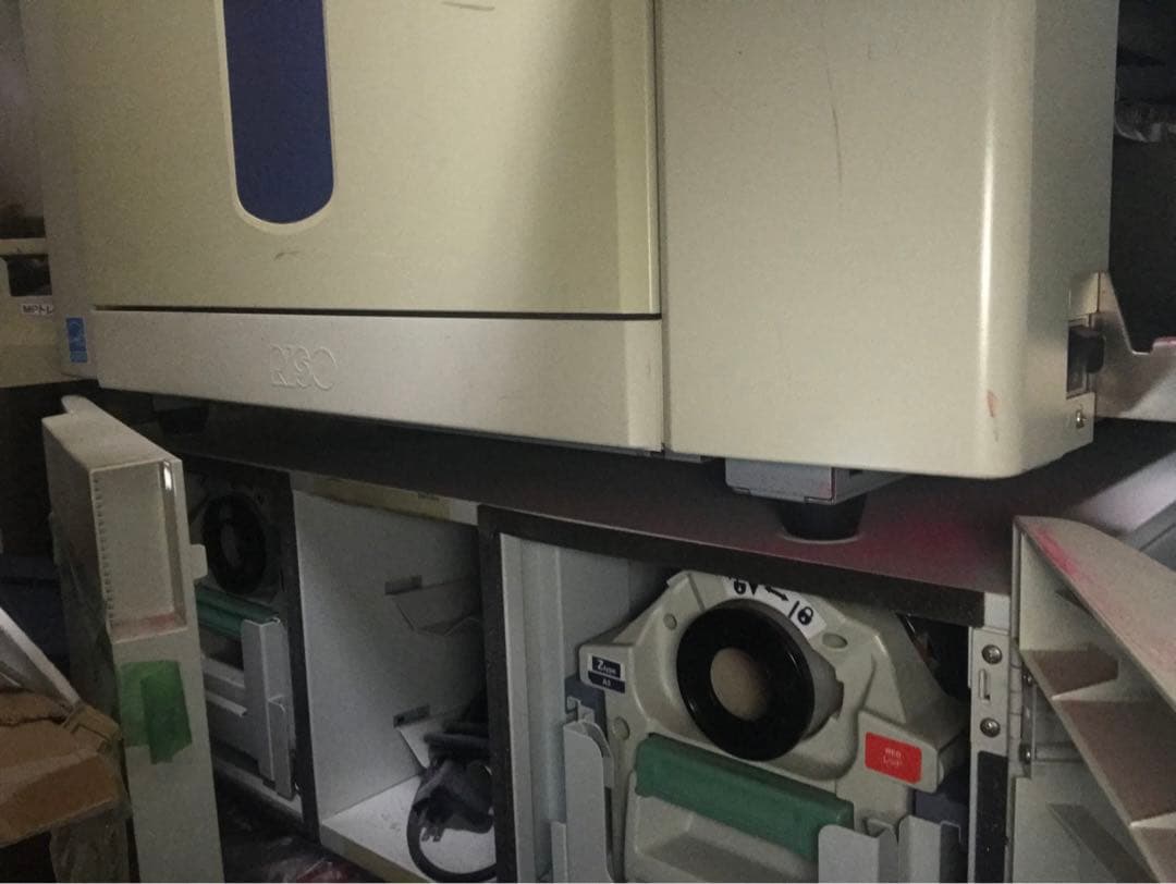 2色　輪転機　理想　Riso MZ970 デジタル　印刷機　長年放置の為用相談