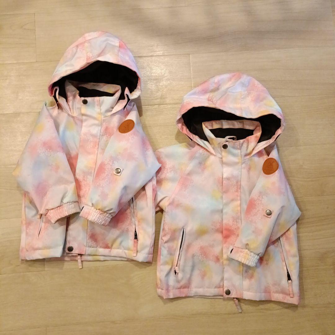 【2つセット】yukスノーウェア上下(100cm)